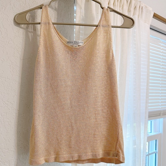 Peter England Tops - Peter England Tan Knit Top